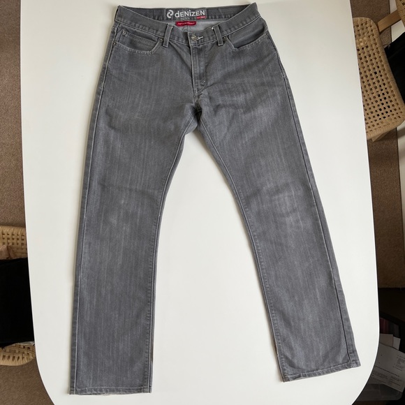 LEVIS DENIZEN 218 SLIM STRAIGHT Grey Denim Jeans - W32 L32 - Men’s - Picture 2 of 8